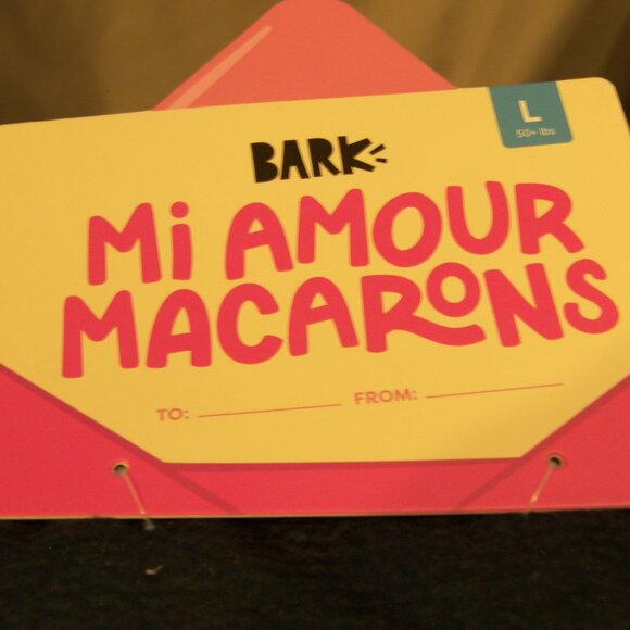 Bark Mi Amour Macarons Dog Toy in Black and Pink - Picture 3 of 6